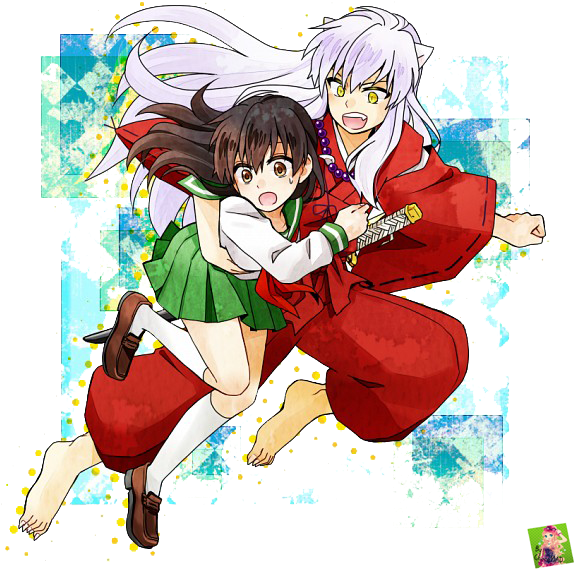Cosplay - Inuyasha Y Kagome Png (600x600)
