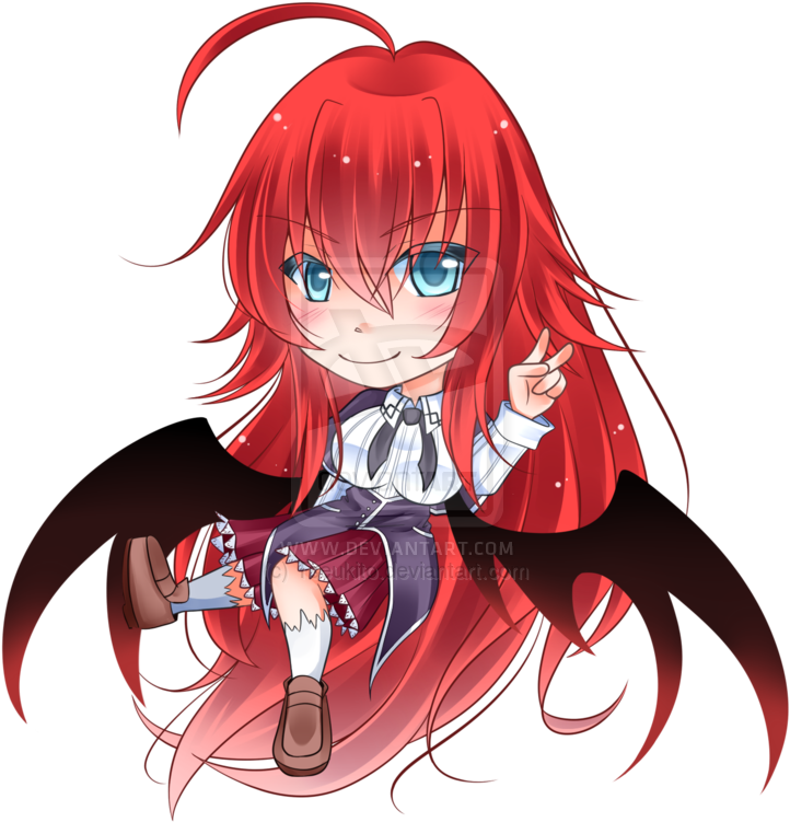 Rias Gremory Anime Chibi High School Dxd - Rias Highschool Dxd Chibi (800x778)