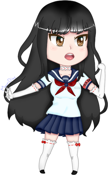 [sai And Yansim] Megami Saiko Old Design By Mauridiazys - Megami Saiko Chibi (600x597)