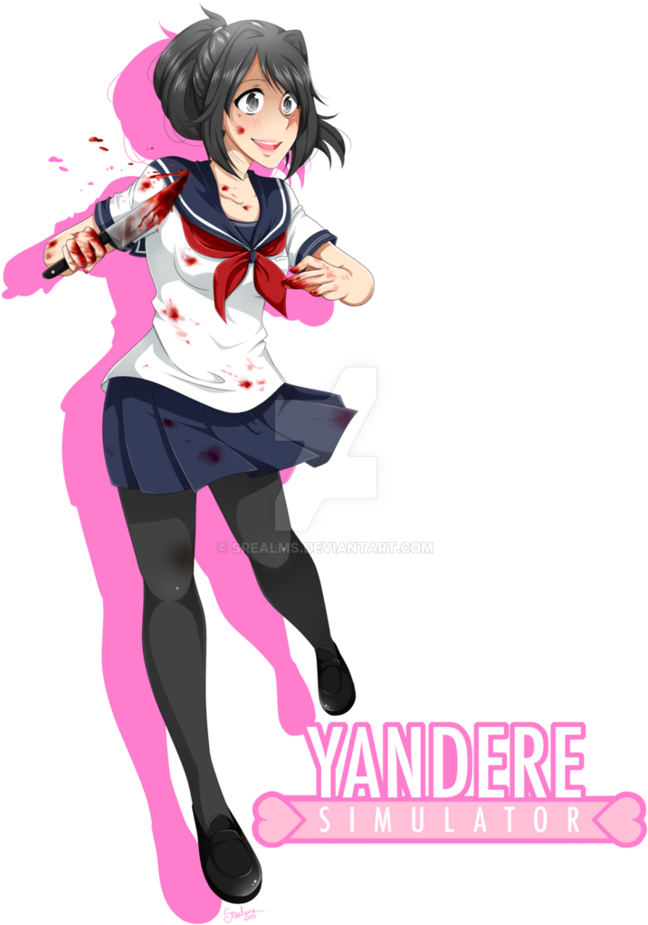 Yandere Simulator By Srealms - Yandere Simulator Yandere Chan (744x1074)