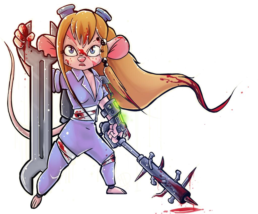 Photos Of Chip And Dale Clip Art Medium Size - Chip And Dale Zombie (1024x849)