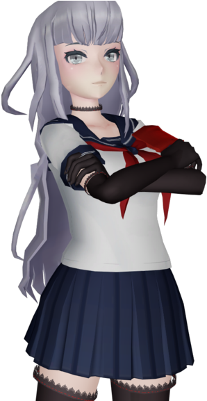 Mmd X Yandere Simulator Megami Saikou Model Dl By - Yandere Simulator Megami 3d (1024x576)