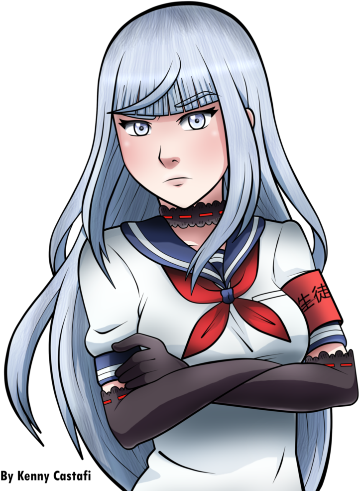 Megami Saiko By Kennycastafi - Yandere Simulator Megami Saiko Fanart (786x1016)