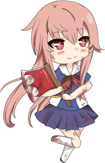 Oc Mireille Chan Small Chibi Plush By Mihijime - Yuno Gasai Chibi Png (365x569)