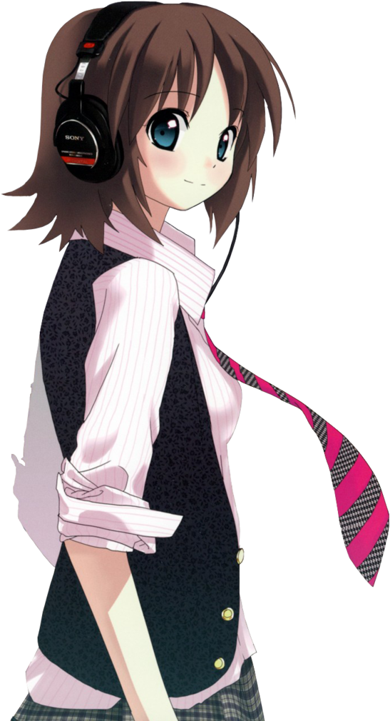 Anime Render Oo4 By Andyaasdfghjkl - Anime Girl Music Png (581x1024)
