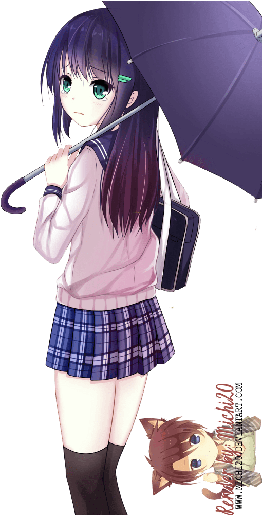 Anime Girls Cute Png (604x1000)