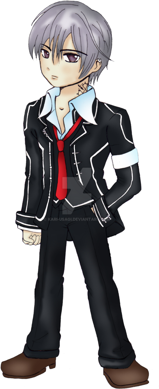 Chibi Zero Kiryuu By Kari-usagi - Anime Chibi School Uniform Boy (582x1370)