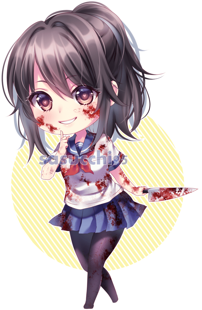 Ayano Yandere Simulator Chibi (731x1094)