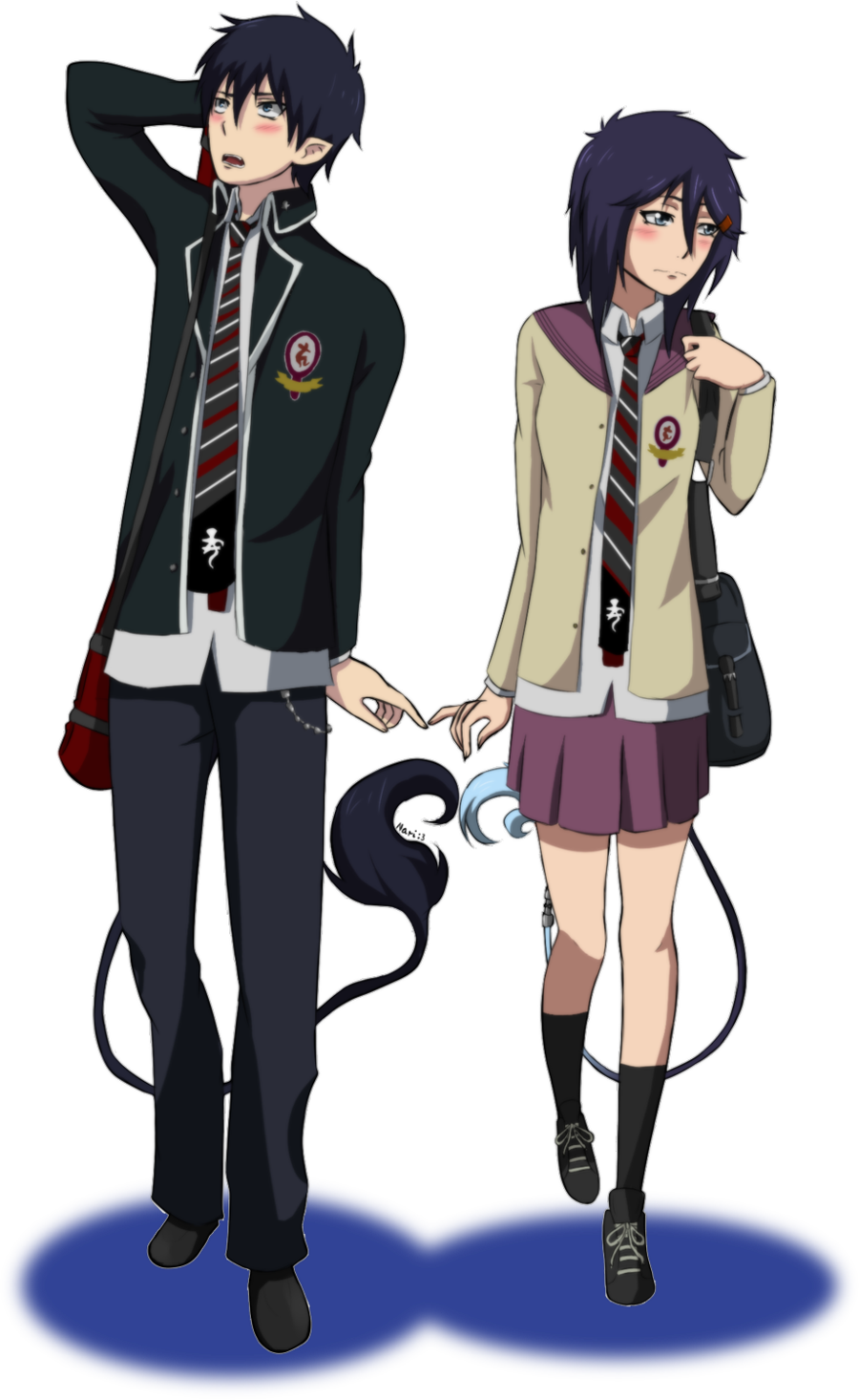 Blue Exorcist Rin X Oc (900x1466)