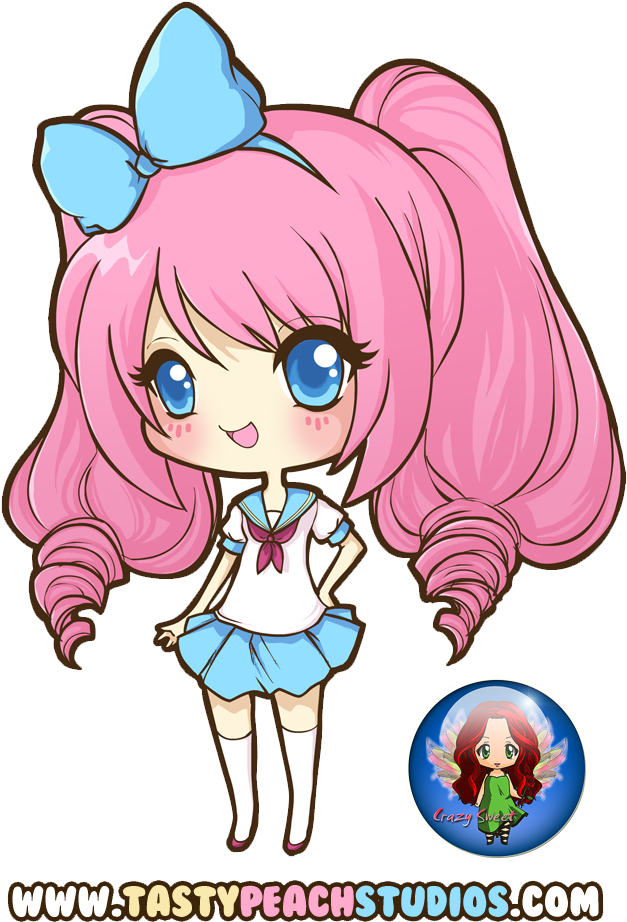 Chibi School Girl - Chibi Character Girl (679x950)