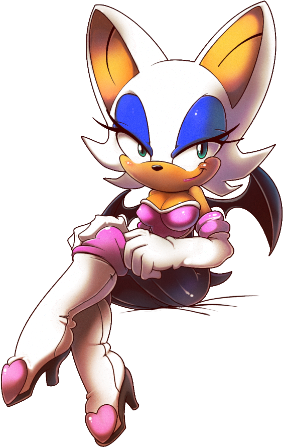 Sonic Heroes Rouge The Bat Amy Rose Cartoon Mammal - Cartoon (600x903)