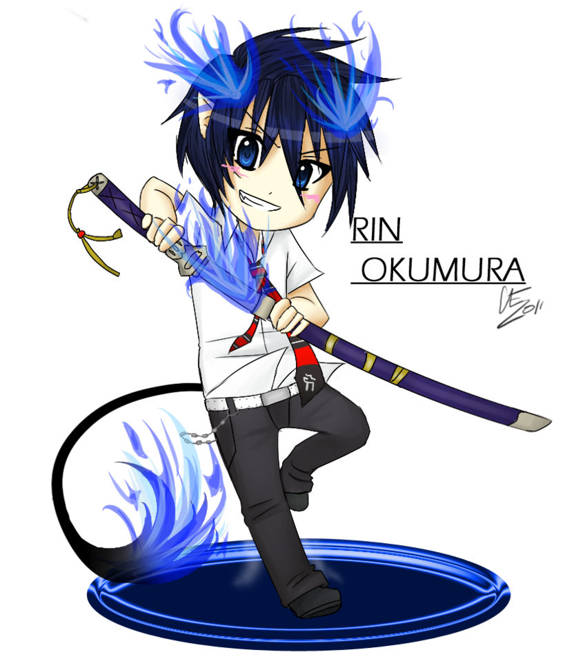 No School For Me Today Tumblr For Kids - Draw Chibi Rin Okumura (835x956)