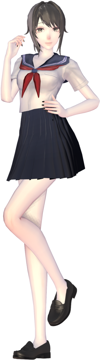 [mmd Yandere Simulator] Ayanoooo Aishi By Annelmorsaya - Yandere Simulator Ayano Mmd (670x1191)