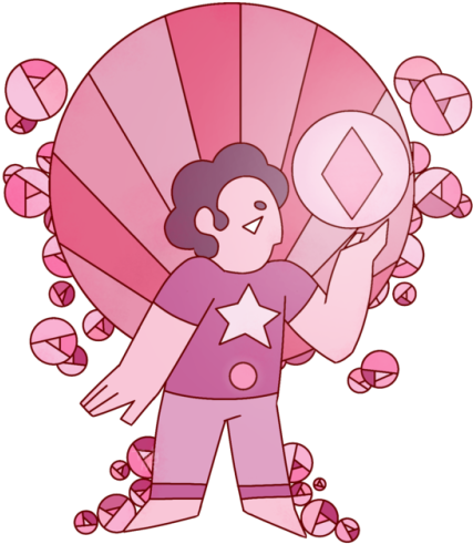 I Just Got Bored So I Redraw My Old Thing Whoch It - Mural Pink Diamond Su (500x634)