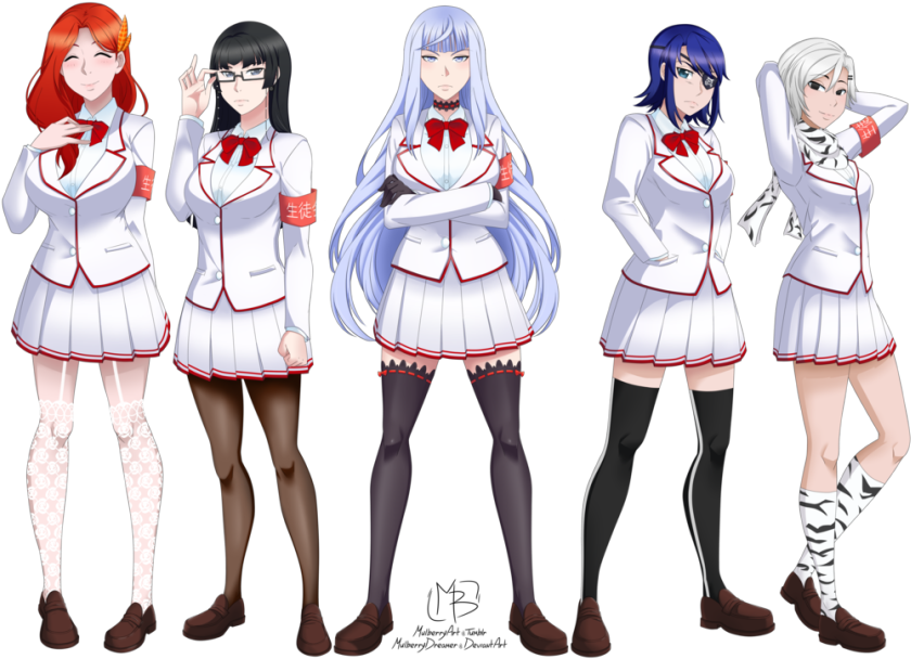 The Student Council By Mulberrydreamer-dbw2got - Yandere Simulator Student Council (860x618)