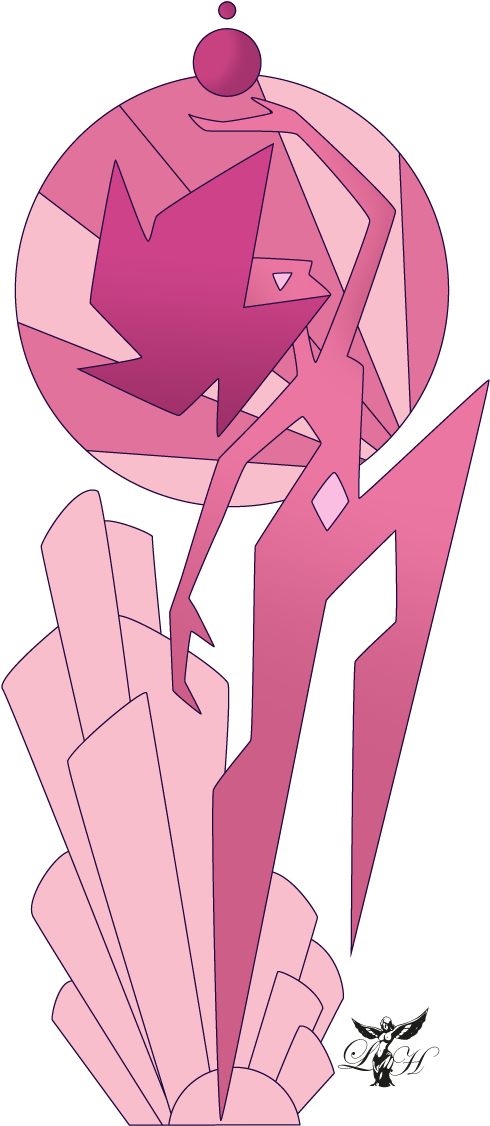 Pink Diamond Mural By Ladyheinstein - Blue Diamond Steven Universe (578x1200)