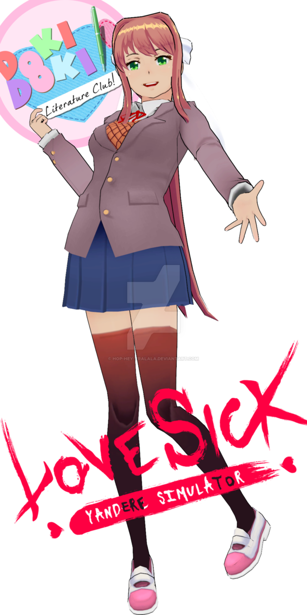 {mmd X Yandere Simulator X Ddlc} Ddlc Uniform Edit - Yandere Simulator X Ddlc (632x1265)