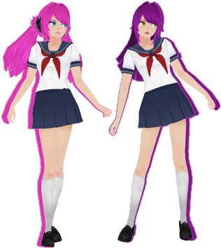 Basu Sisters By Brentgaming - Basu Sisters Yandere Simulator (640x360)