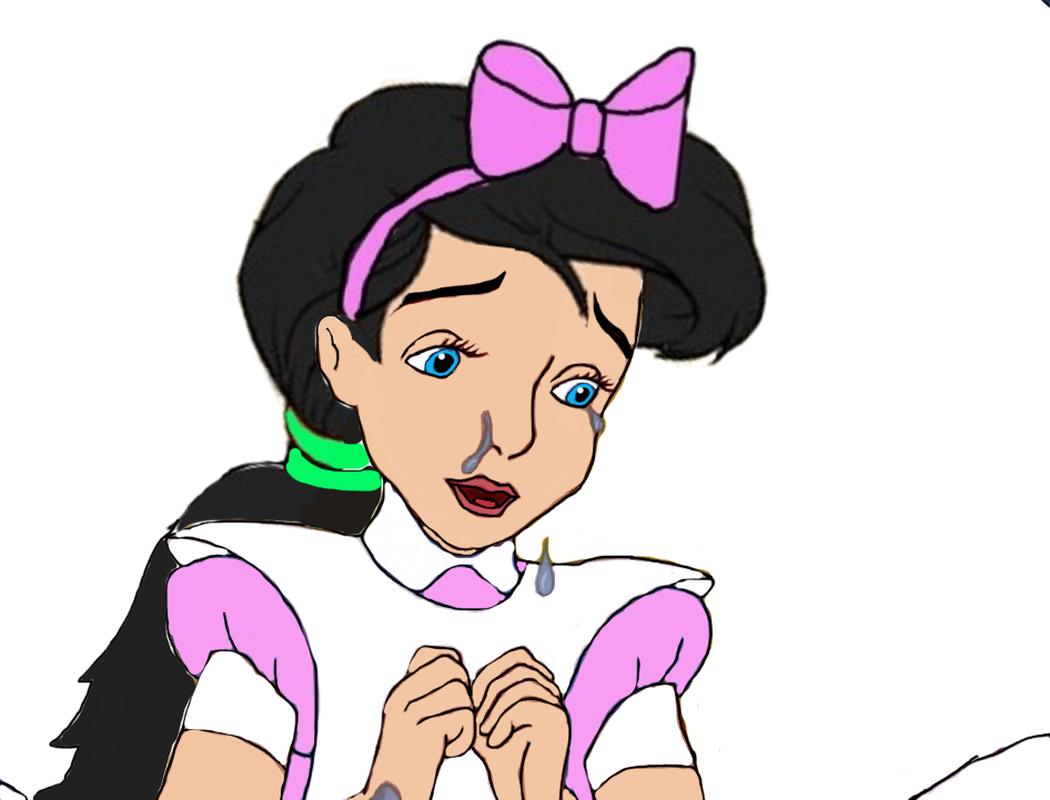 Princess Melody As Alice Crying By Darthranner83 - Digital Art (946x721)
