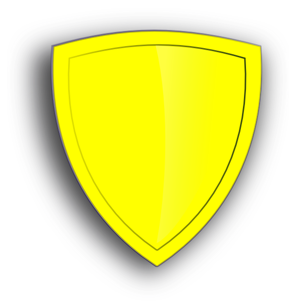 Clip Art Shield Vector Download 100k Free Vectors Clip - Yellow Shield (588x598)