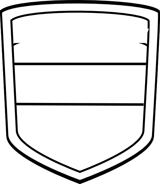 Blank Shield Template (516x595)