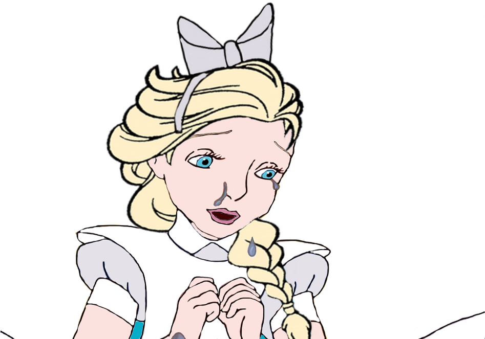 Elsa Crying As A Giantess By Darthranner83 - Cartoon (946x721)