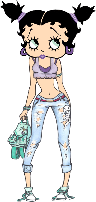 Summertime - Betty Boop (400x700)