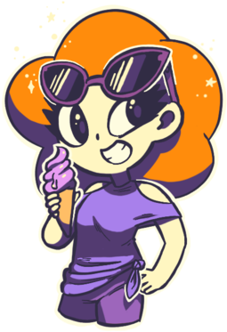 Summertime Soft Serve By Ominous-artist - Cartoon (400x400)