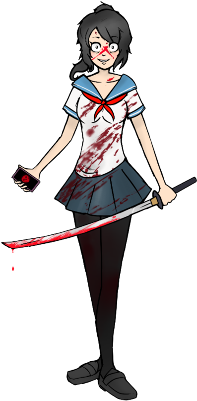 Ayano Aishi, Yandere Simulator <3 - Renders De Yandere Simulator (872x916)
