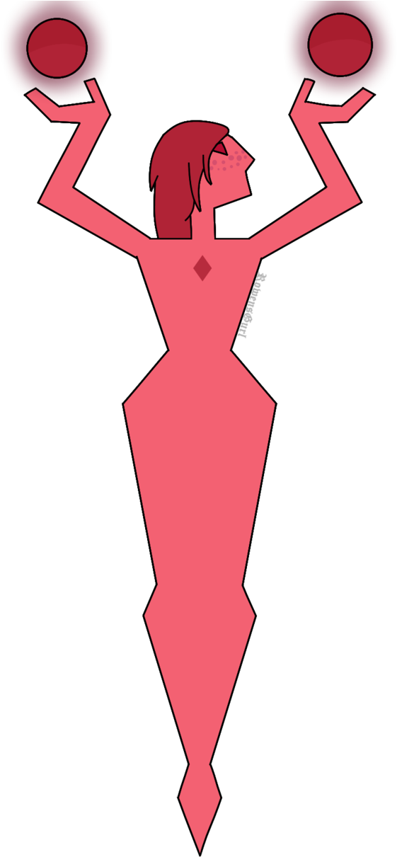 Raspberry Diamond Mural By Rowensgurl - Gemstone (650x1230)