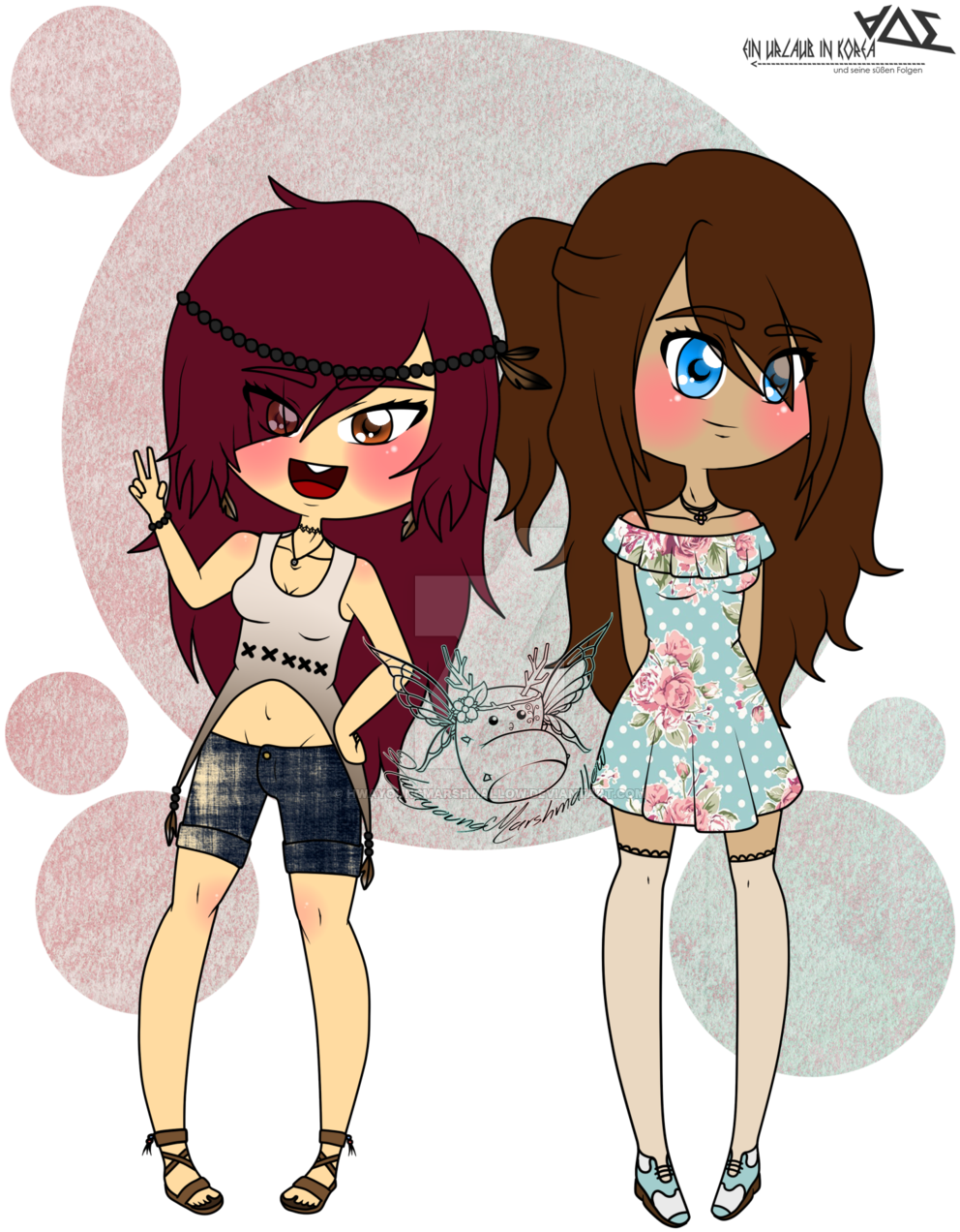 Hwayoungmarshmallow Shane And Sienna - Cartoon (1024x1365)