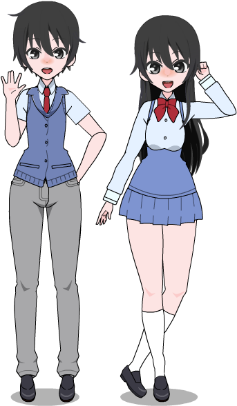 Yandere Simulator 5 Senpai [ Exports] By Cragy-paste - Kisekae Senpai (374x599)