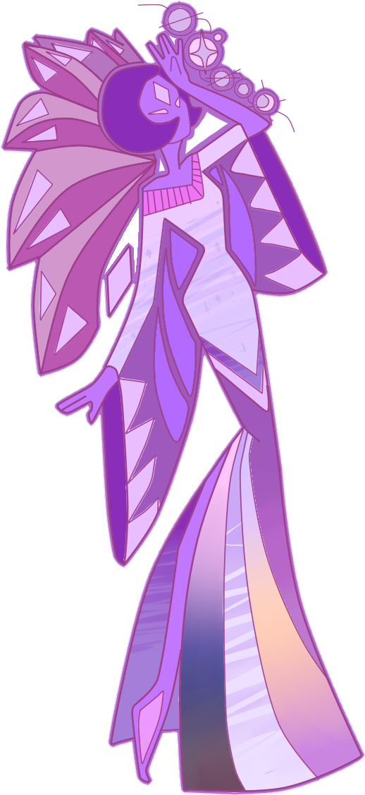 Purple Diamond Mural By Thevoidedpit - Steven Universe Purple Diamond (640x1136)