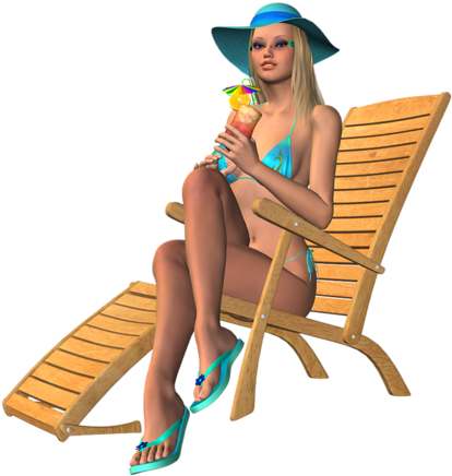 Share This Image - Люди На Пляже Png (500x464)