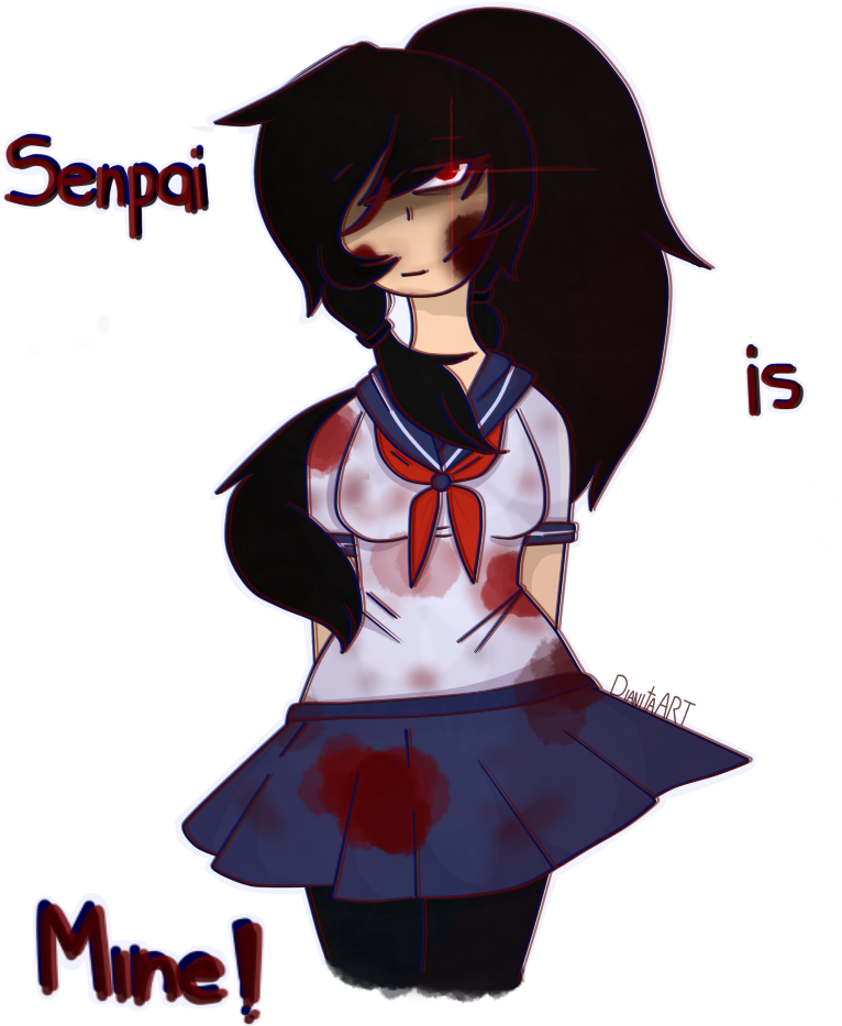 Yandere Simulator By Nessiemccormick On - Ayano Senpai (795x969)