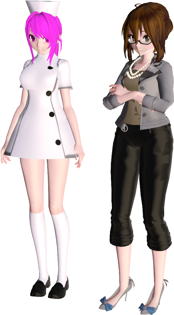 [mmd Yandere Simulator] Nurse / Teacher Download By - Yandere Simulator (644x1079)