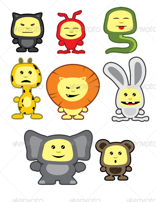 Character Animals Cute/animals Cute Update - Cartoon (540x699)