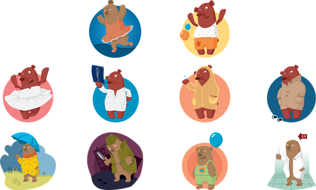 Bear, Animal, Character, Profession, Mammal, Wildlife - Animal Character (640x385)