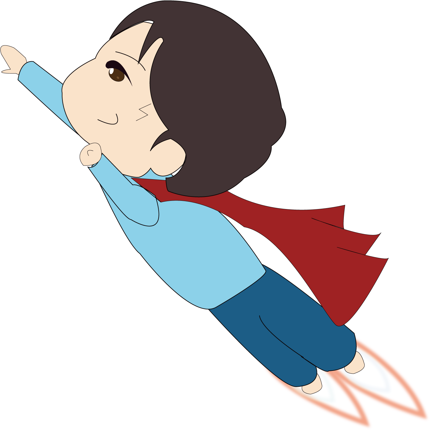 Clark Kent Cartoon Animation Illustration - Vector Graphics (1500x1500)