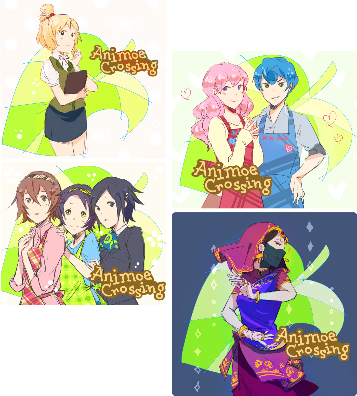 Really Cute Humanoid Versions Of Animal Crossing Characters - Animal Crossing Human Version (1401x1556)