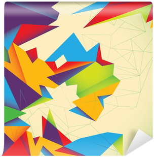 Futuristic Colorful Abstraction - Construction Paper (400x400)