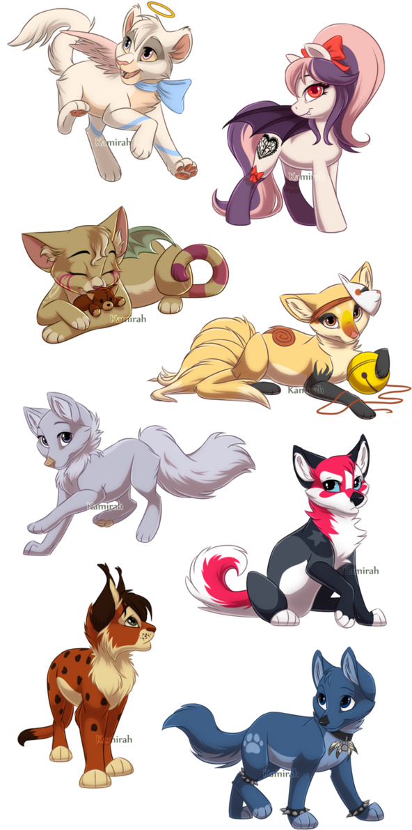 Anime Animals - Chibi Animal Adopts (635x1259)