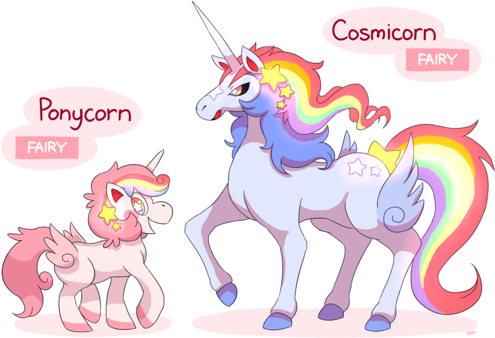 Ponycorn, Cosmicorn By Master-rainbow - Unicorn Fakemon (1024x720)