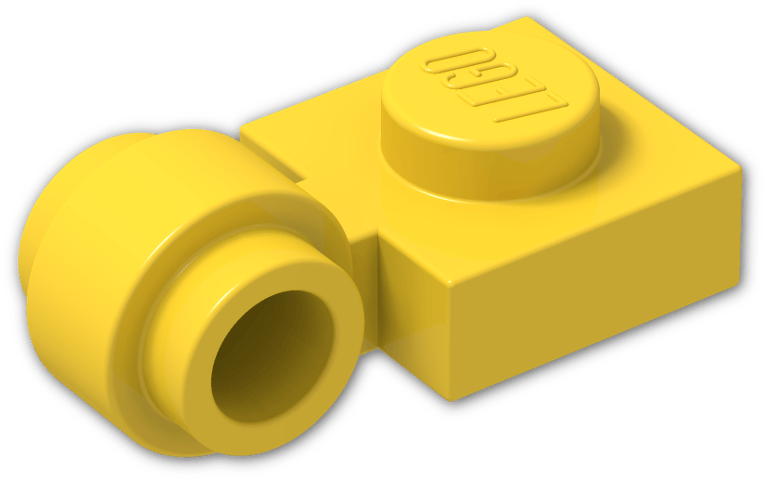 Plate 1 X 1 With Clip Light Type 2 - Plastic (800x600)