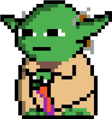 Starwars Yoda - Yoda Cross Stitch Pattern (1200x1200)