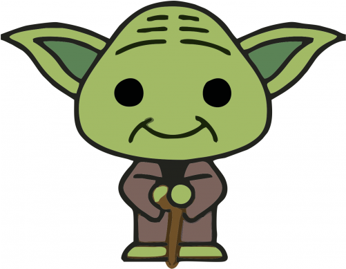 Sticker Masters Star Wars Yoda 10cm - Star Wars (500x500)