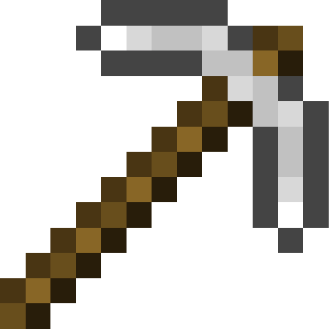 Minecraft Clipart Minecraft Pickaxe - Minecraft Iron Pickaxe (1103x1102)