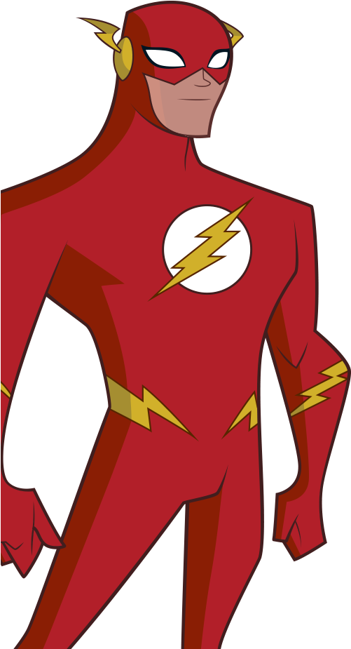 Justice League Action - Flash Png (500x1059)
