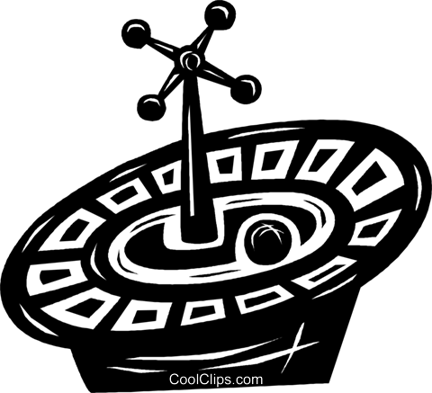 Roulette Wheel Royalty Free Vector Clip Art Illustration - Clip Art (480x437)