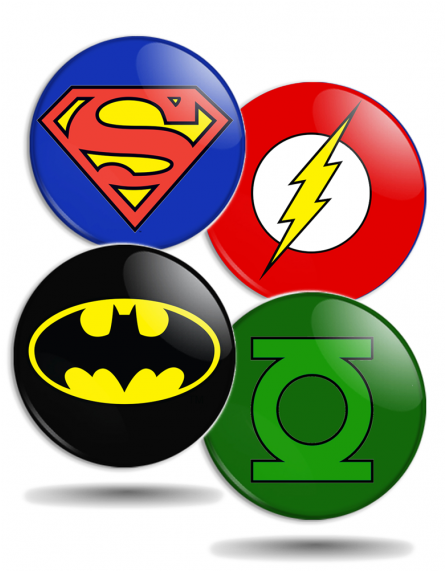 Placky Justice League Big Copy - Superhero Girl Party Decoration (570x570)